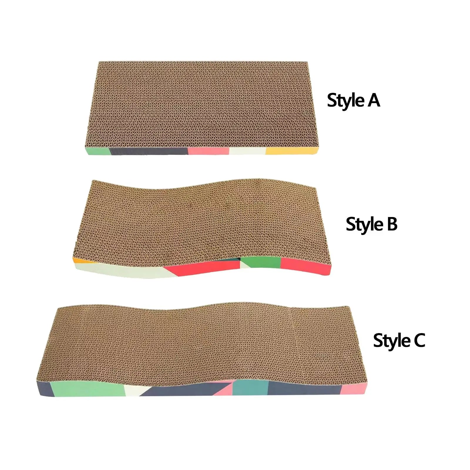 Corrugated Cardboard Cat Scratcher – Multi-Style Lounge Pads (A–K Options)