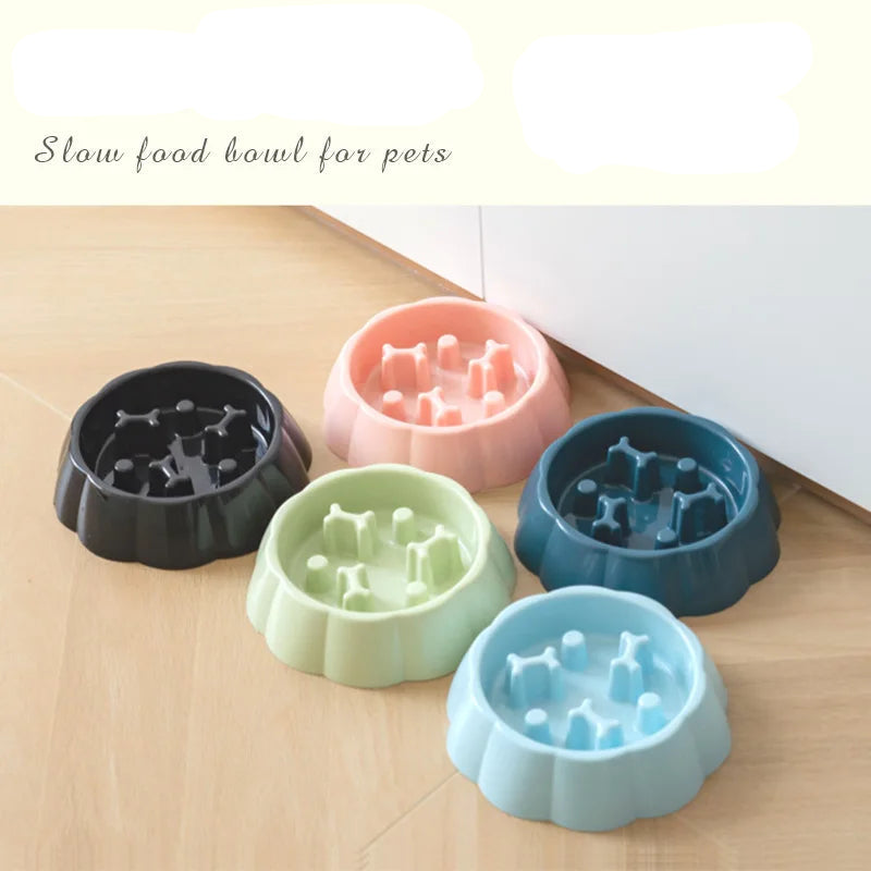 Slow Feeder Pet Bowl – Anti-Choking Food & Water Dish