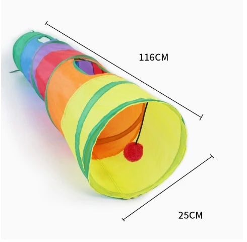 Foldable Cat Tunnel – Interactive T/Y Tube Play Hideaway