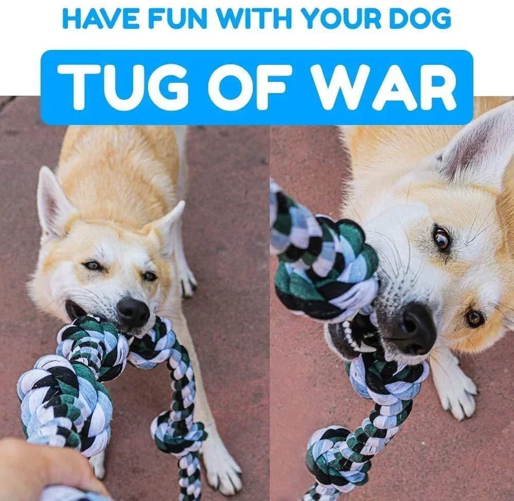 Giant Rope Dog Toy – 42" Indestructible Chew Toy