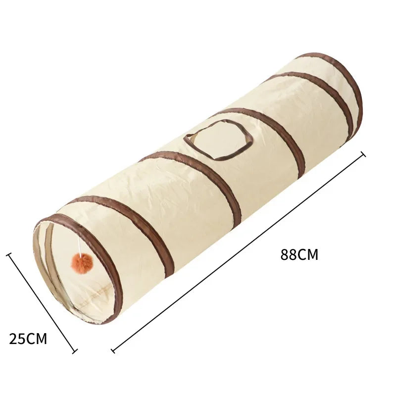 Foldable Cat Tunnel – Interactive T/Y Tube Play Hideaway
