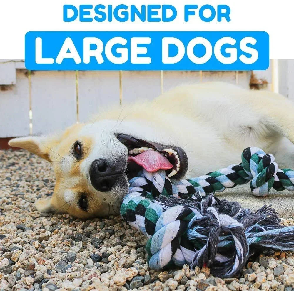 Giant Rope Dog Toy – 42" Indestructible Chew Toy