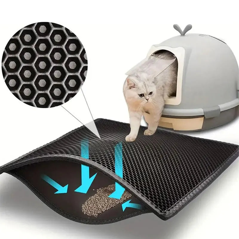 Double Layered Litter-Trapping Cat Mat