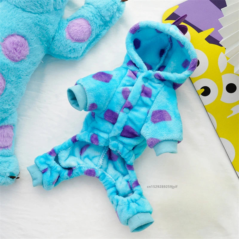 Warm Dinosaur Hoodie – Pet Coat for Small & Medium Dogs