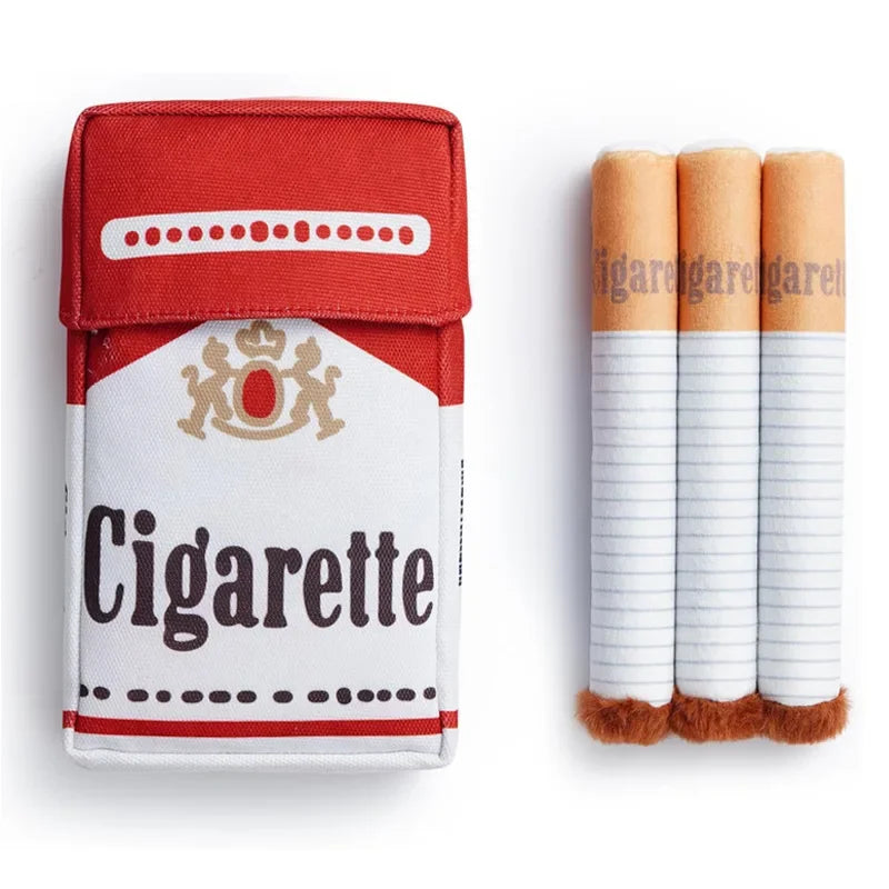 Cigarette Plush Dog Toy