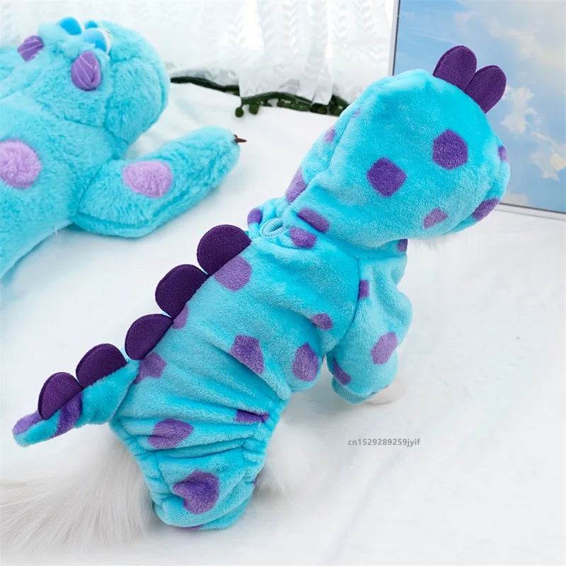 Warm Dinosaur Hoodie – Pet Coat for Small & Medium Dogs