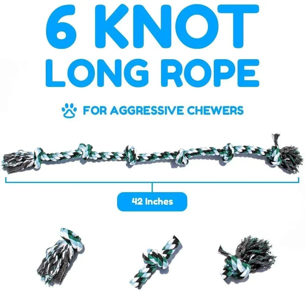 Giant Rope Dog Toy – 42" Indestructible Chew Toy