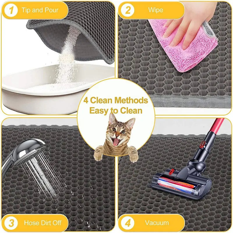 Double Layered Litter-Trapping Cat Mat